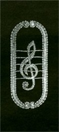 E-525: Treble Clef Bookmark.